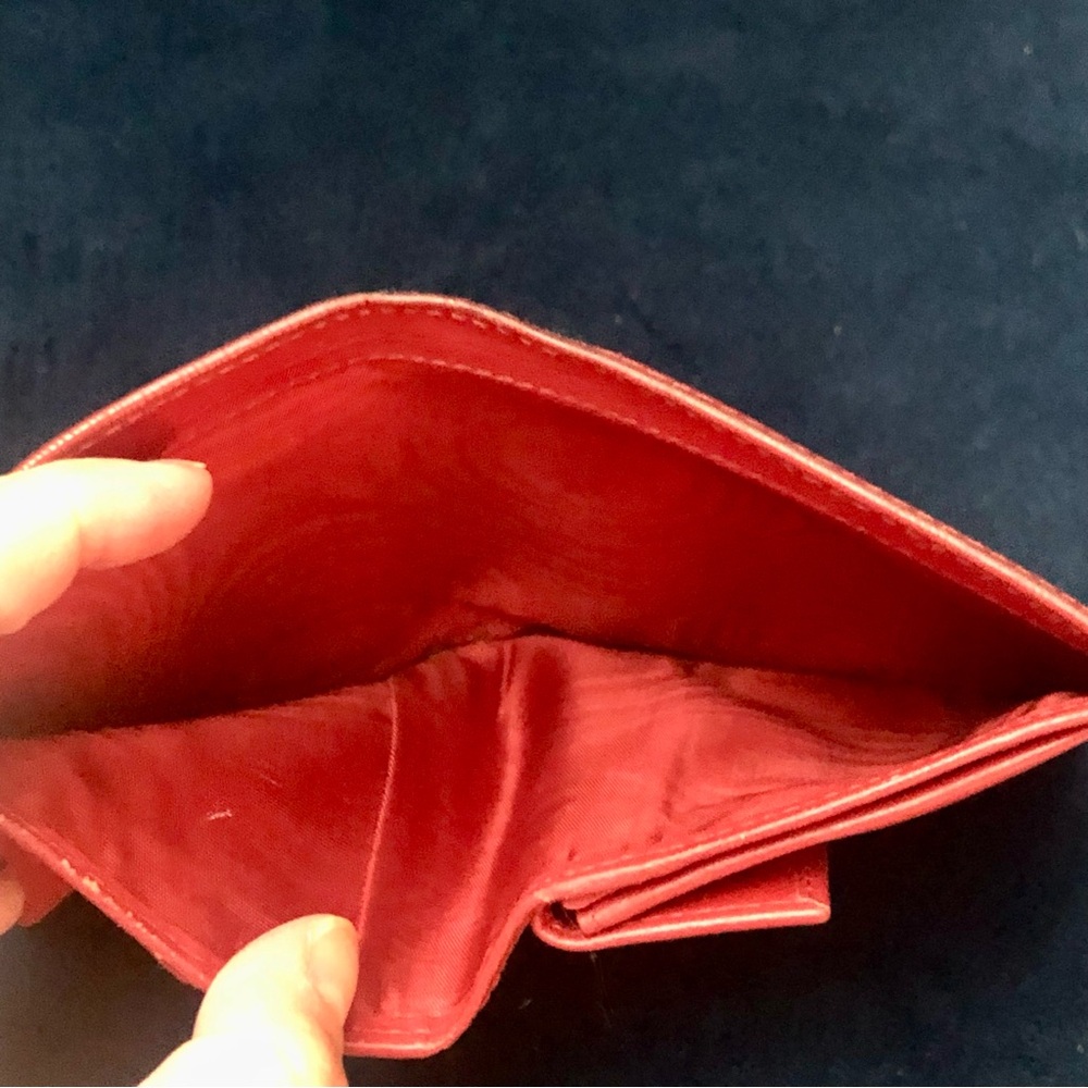 Prada Vitello Move Red Small Leather Wallet - Picture 7 of 12